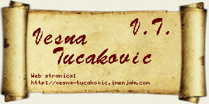 Vesna Tucaković vizit kartica
